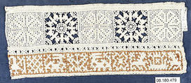 Border, Needle lace, punto avorio, reticella, embroidery, Italian