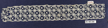 Insertion, Needle lace, Italian, Venice