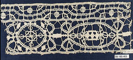 Fragment, Needle lace, punto in aria, Italian