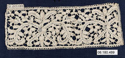 Cuff, Needle lace, Italian, Venice
