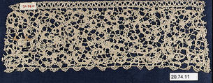 Fragment, Needle lace, Italian, Venice