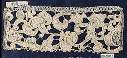 Fragment, Needle lace, Italian or French