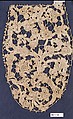 Medallion, Needle lace, gros point lace, Italian