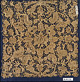 Square, Silk, needle lace, Italian, Venice