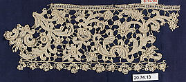 Fragment, Needle lace, Italian, Venice