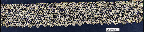Fragment, Needle lace, Italian or French