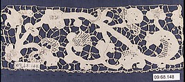Border, Needle lace, Italian, Venice