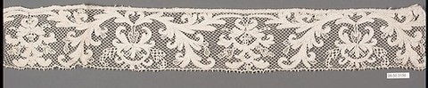 Fragment, Embroidered net, punto à rammendo, possibly Spanish