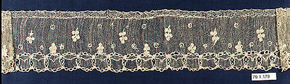 Strip, Needle lace, Italian, Burano