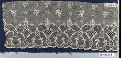 Fragment, Needle lace, point d’Alençon, French