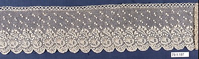 Strip, Needle lace, point d'Alençon, French