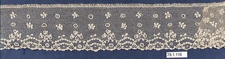 Strip, Needle lace, point d'Alençon, French