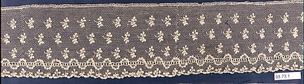 Fragment, Needle lace, point d’Alençon, French