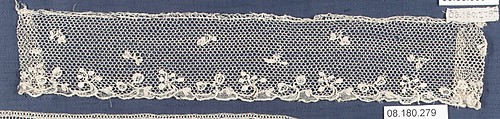 Fragment, Needle lace, point d’Alençon, French