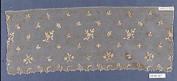 Fragment, Needle lace, point d’Alençon, French