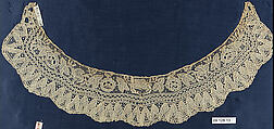 Collar, Needle lace, Point de Gaze, Belgian, Brussels