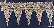 Fragment, Needle lace, Point de Gaze, French