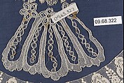 Fragment, Needle lace, Point de Gaze, Belgian, Brussels