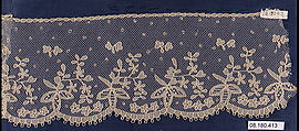 Fragment of Carrickmacross lace, Carrickmacross, Irish