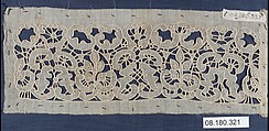Cuffs (one of a pair), Cutwork, French