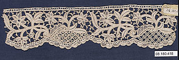 Fragment, Needle lace, Irish, Waterford
