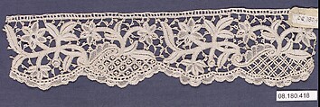 Fragment, Needle lace, Irish, Waterford