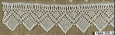 Edging, Cotton, needle lace, Armenian