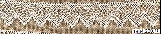Edging, Cotton, needle lace, Armenian