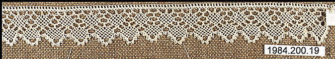 Edging, Cotton, needle lace, Armenian