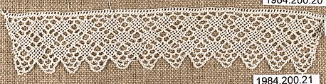 Edging, Cotton, needle lace, Armenian