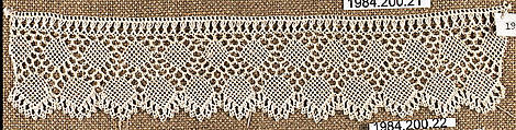 Edging, Cotton, needle lace, Armenian