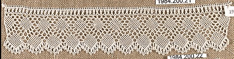Edging, Cotton, needle lace, Armenian