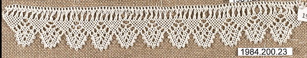 Edging, Cotton, needle lace, Armenian