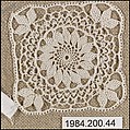 Small square, Cotton, needle lace, Armenian
