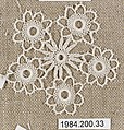 Small roundel, Cotton, needle lace, Armenian