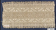 Strip, Silk and linen, bobbin lace, Northern Hungarian