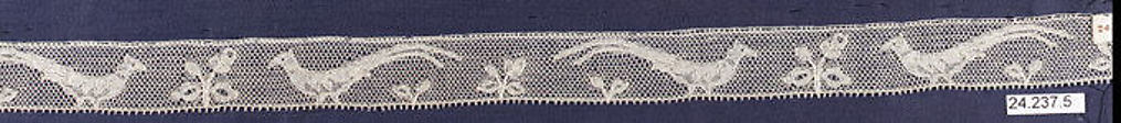 Strip, Machine made lace, French
