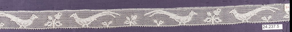Strip, Machine made lace, French