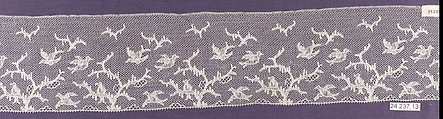 Strip, Machine made lace, Belgian, Mechlin