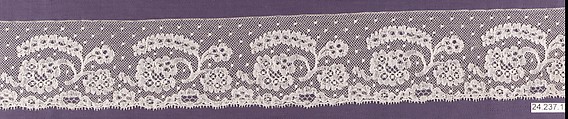 Strip, Machine made lace, French, Lille