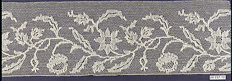 Strip, Machine made lace, French, Lille
