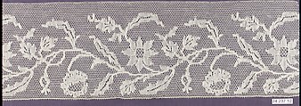 Strip, Machine made lace, French, Lille