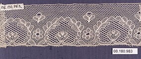 Fragment, Machine made lace, British