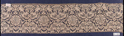 Strip, Machine made lace, French