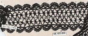 Insertion, Silk, bobbin lace, German, Saxony