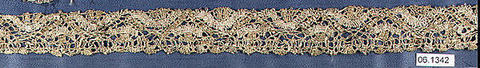 Strip, Metal thread, bobbin lace, French