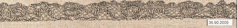 Piece, Bobbin lace, possibly French