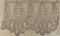 Piece, Bobbin lace, French or Italian