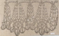 Piece, Bobbin lace, French or Italian