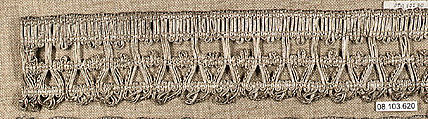 Galloon, Metal thread, French or Italian